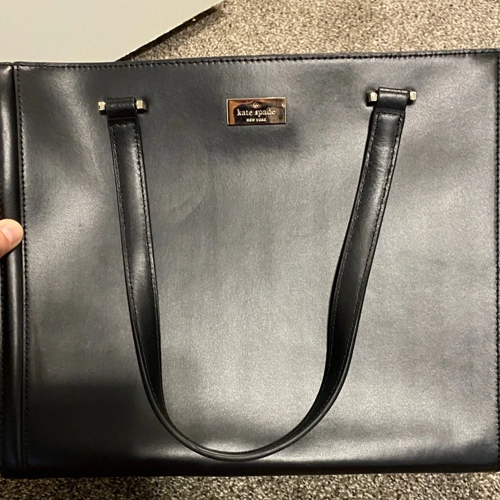 Kate Spade Black Leather Tote